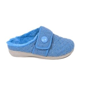 Vionic Carlin Slippers sz 5 Women Slip on Shoes Faux fur lined Indoor outdoor